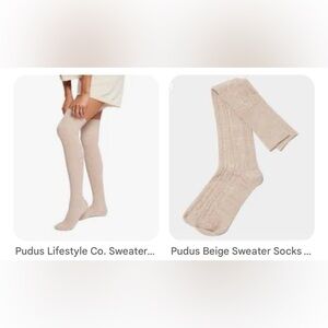 Thigh-high Sweater Socks